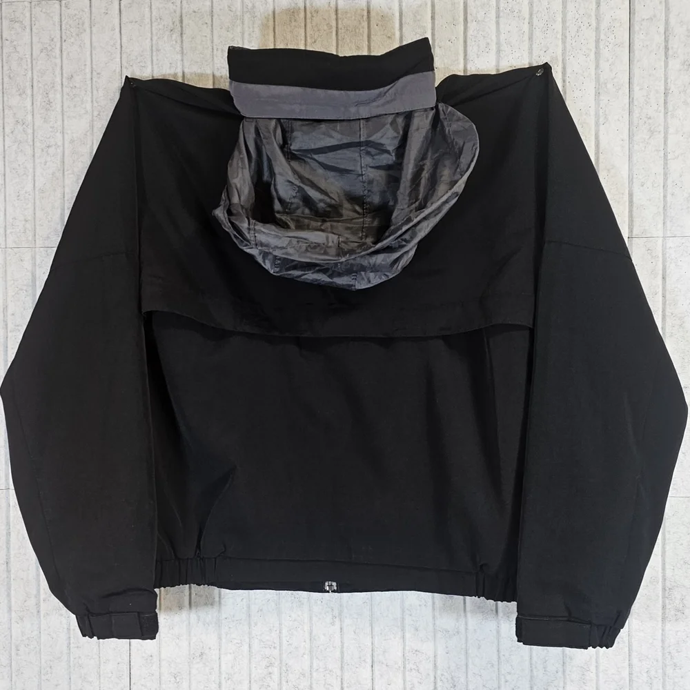 Port Authority Black Windbreaker Jacket Hooded Lightweight Women’s M - Picture 4 of 4
